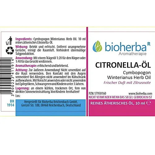 Citronella - Öl Reines ätherisches Öl 10 ml