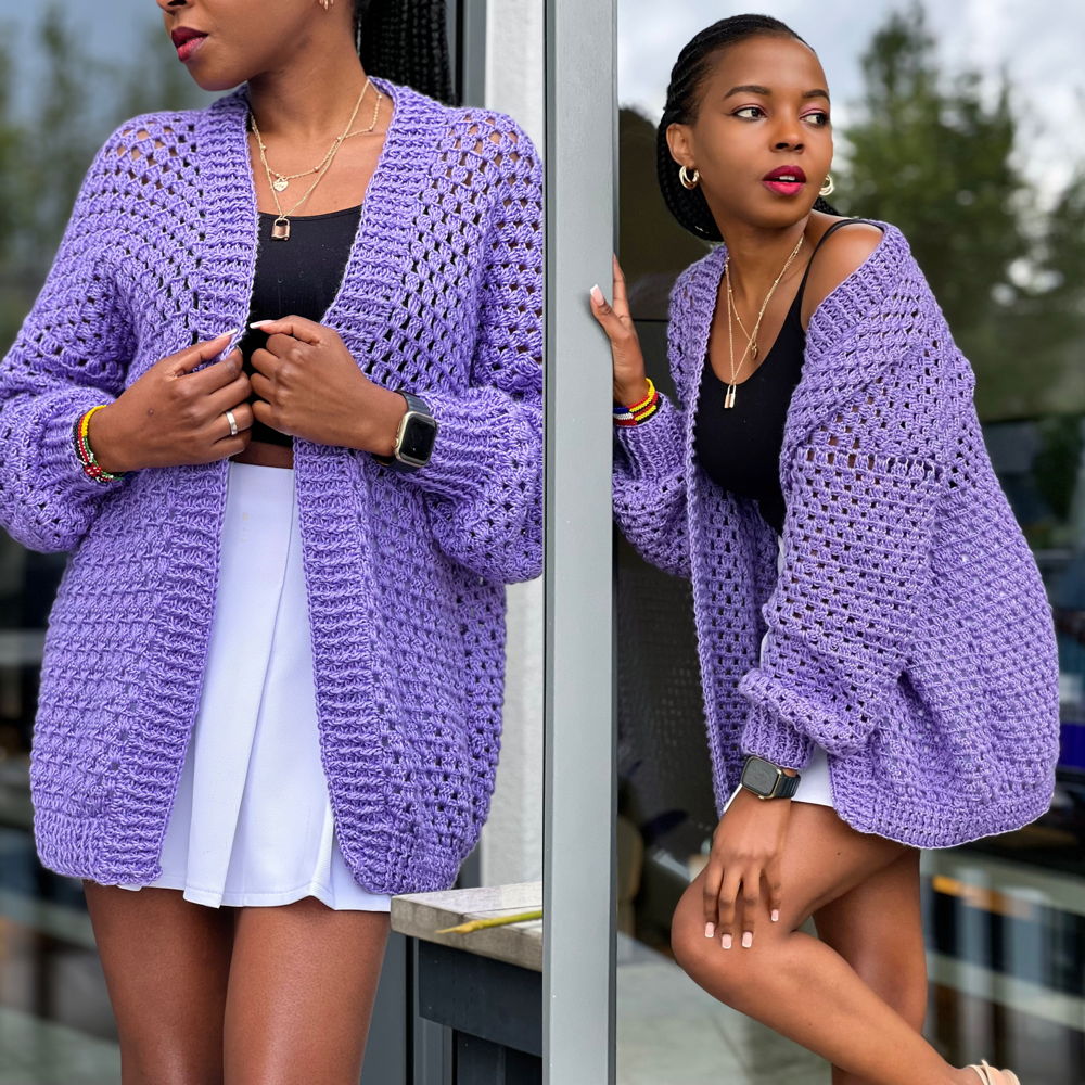 Crochet Granny Stitch Cardigan Pattern