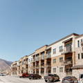 Photo of the first homes at Basalt Vista.