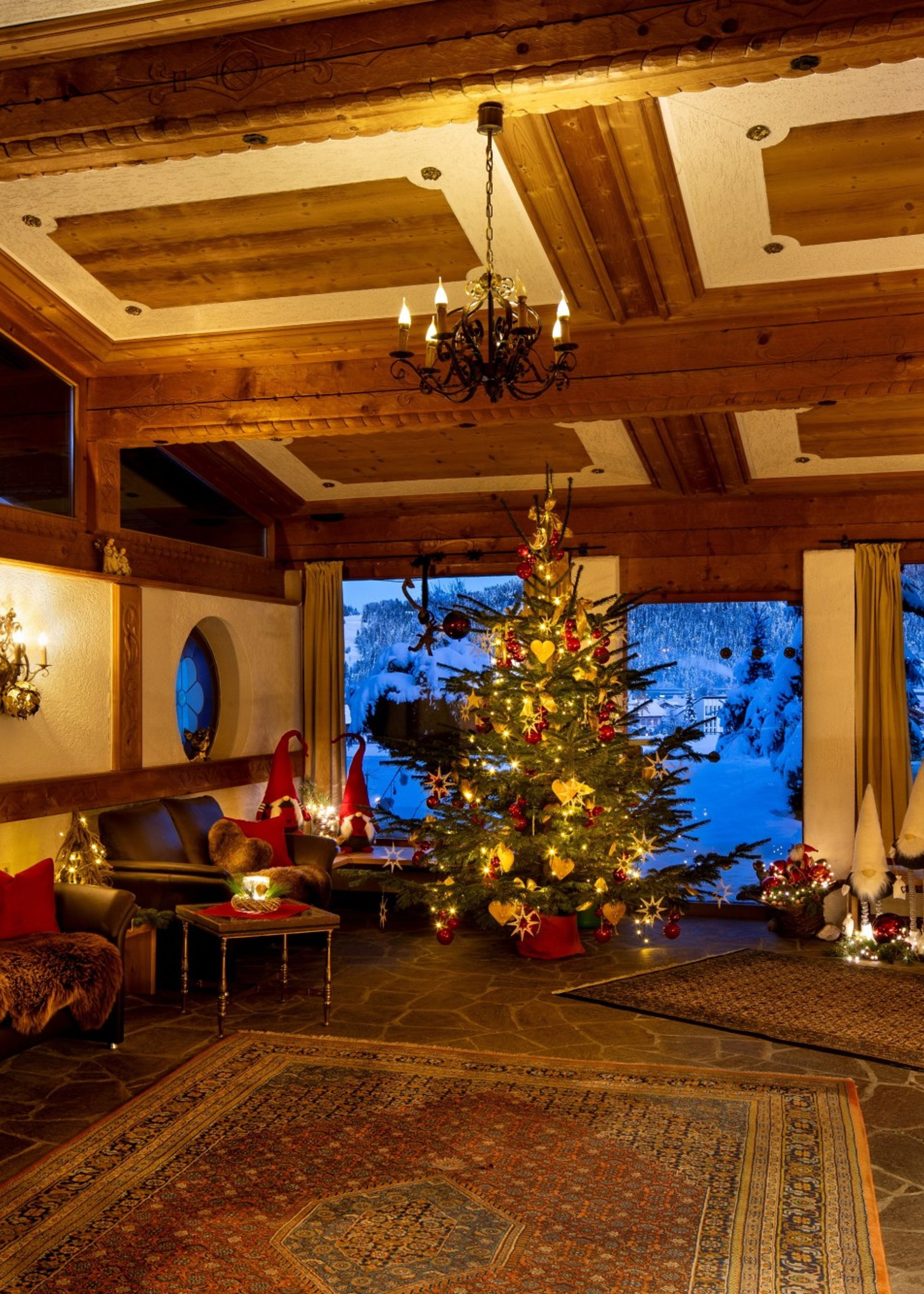 Weihnachtliches Ambiente im Ferienhaus Allgäu