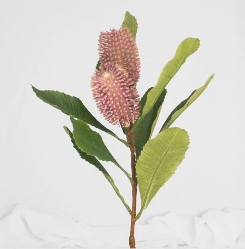 Banksia Spray Light Mauve - Realistic Artificial Flowers