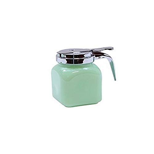Tablecraft Syrup Dispenser with Metal Top, 6 oz, Green vs Paksh Novelty