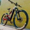 Focus on an electric bike