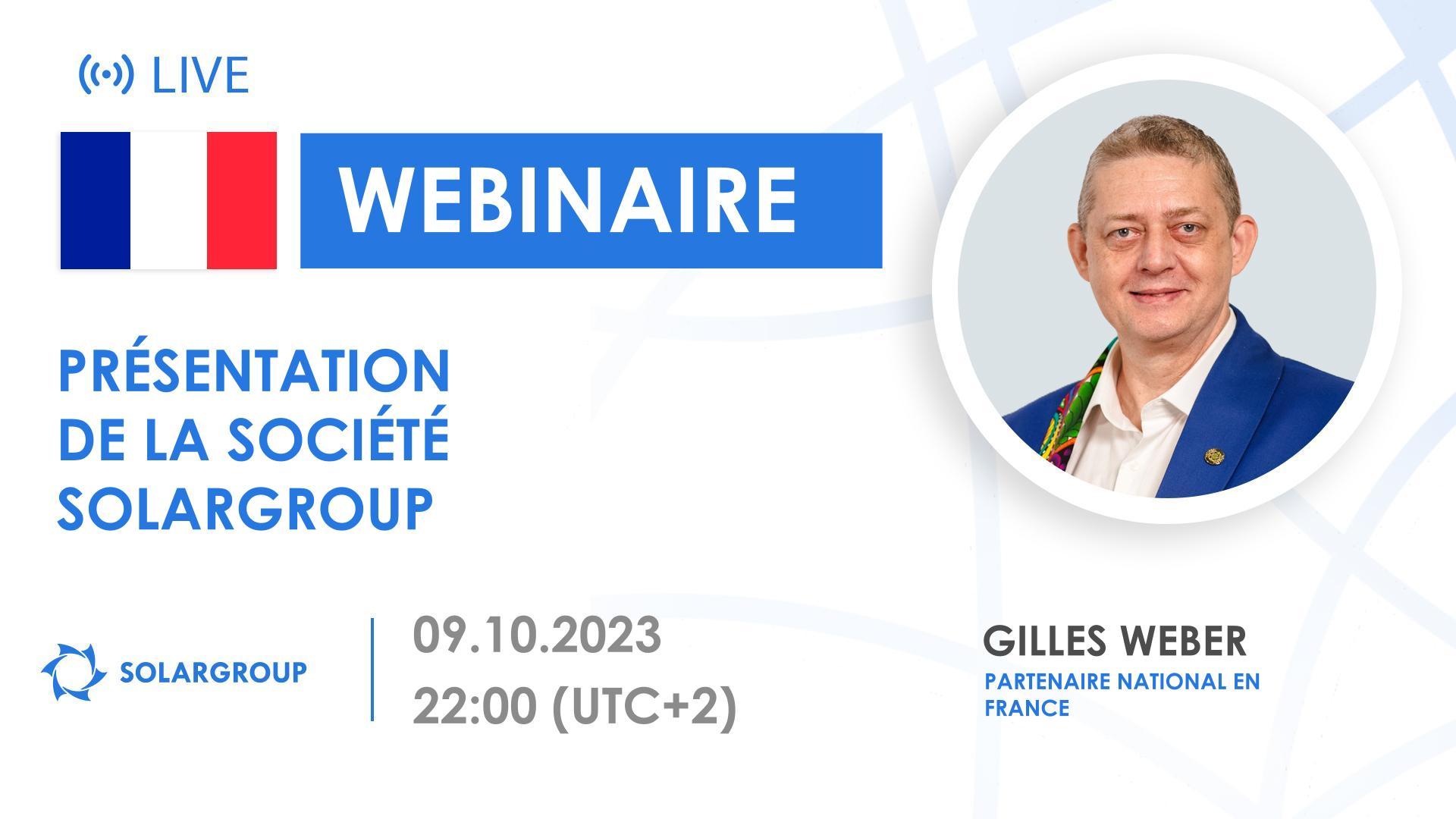 France. Présentation de la société financière internationale SOLARGROUP