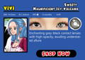 Sweety Magnificient Icy Volcano:Enchanting grey-black contact lenses with high opacity, exuding understated allure.
