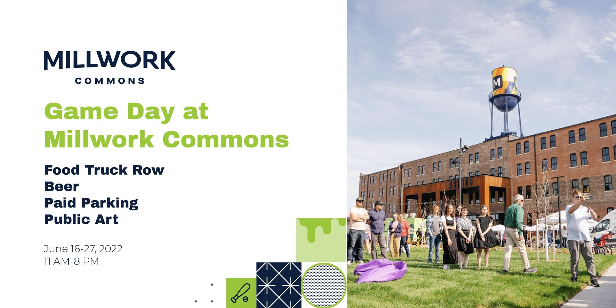Game Day at Millwork Commons promotional image