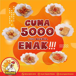 Ayam Geprek Master: Promo PAKET GOCENG CUMA 5.000 BISA NGEMIL ENAK! sampai