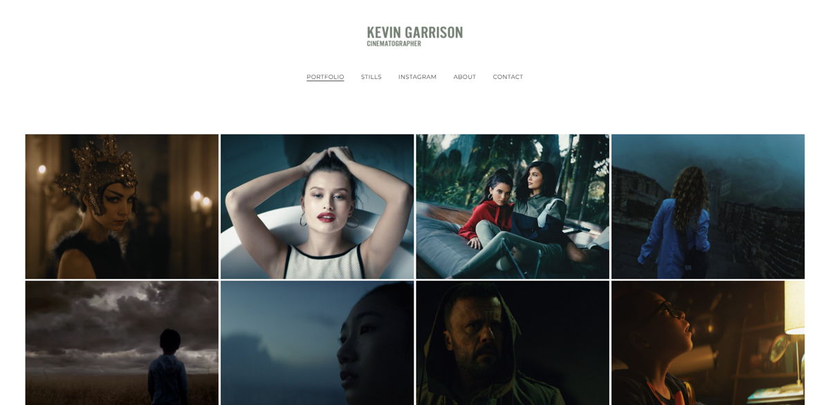 Screenshot of Kevin Garrison, from the videography websites collection.