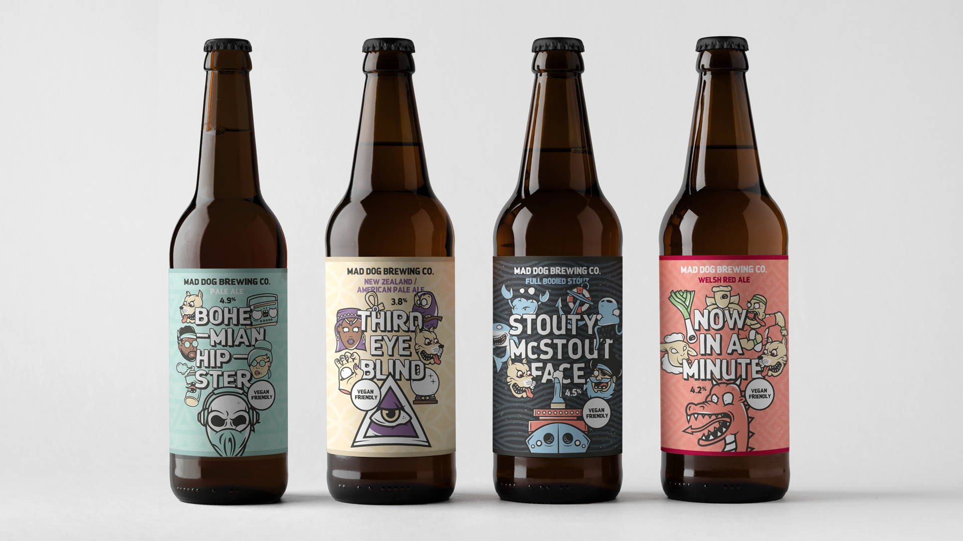 Featured image for These Humorous Beer Labels Are Inspired By Skateboard Graphics
