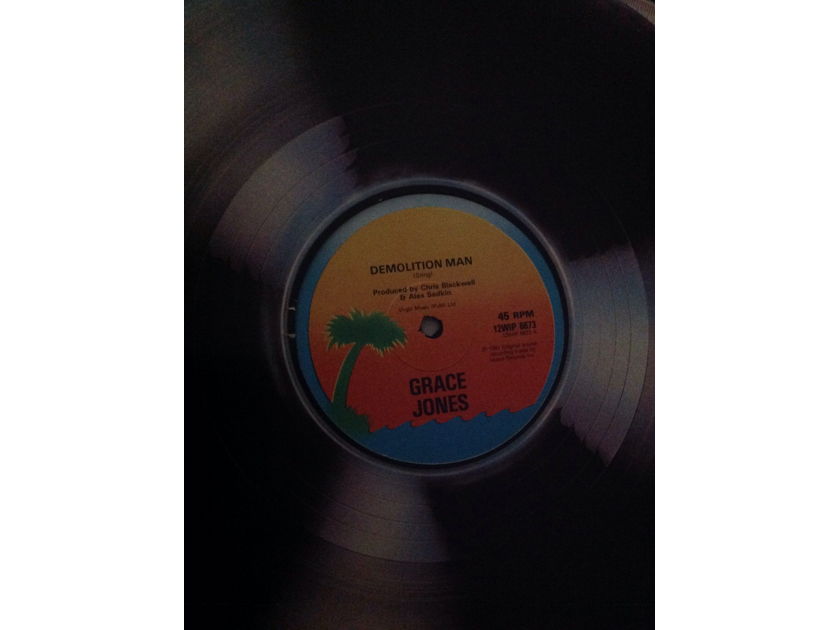 Grace Jones - Demolition Man  12 Inch Single Vinyl Island Records U.K. 45 RPM