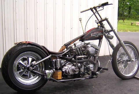 Bitter End Choppers transformation showcasing a custom bike