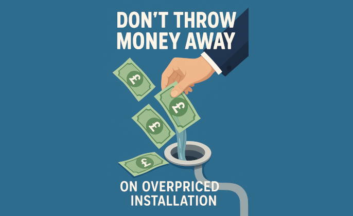 Why Pay More? Desk Installation £50