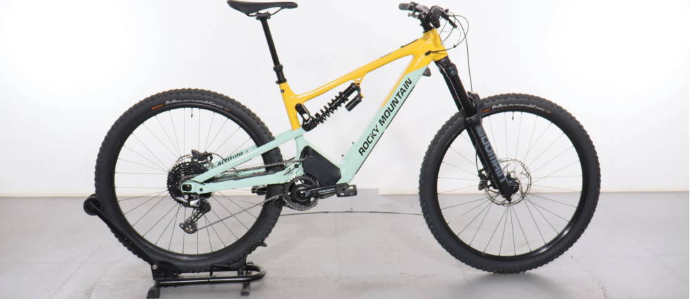 Rocky Mountain electric bike displayed for sale
