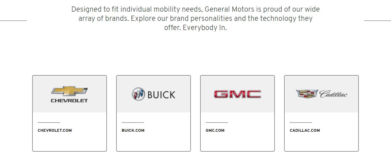General Motors product / service