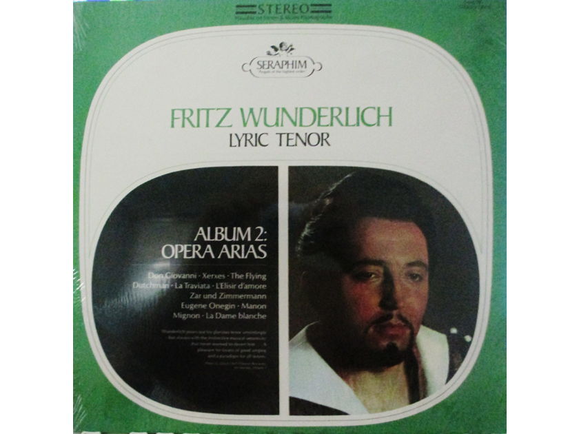 FRITZ WUNDERLICH (FACTORY SEALED CLASSICAL LP) -  LYRIC TENOR OPERA ARIAS ALBUM 2 SERAPHIM S 60078