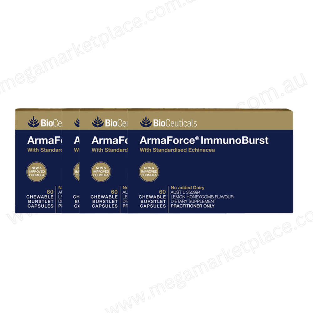 Lot of 4| BioCeuticals ArmaForce ImmunoBurst 60 Capsules