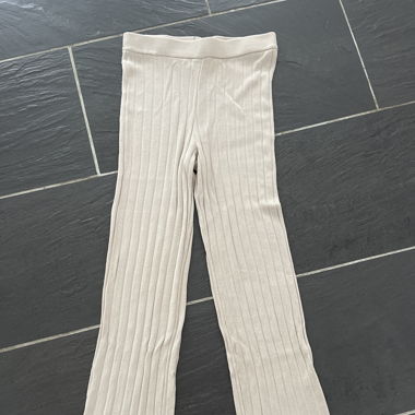 Beige Stoffhosen