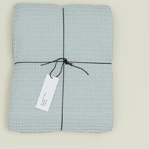 Simple Waffle Shower Curtain - Blue Sky