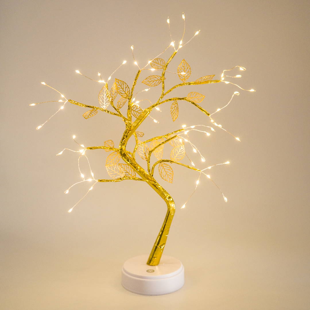Fairy light trees - glowing sparkly fair light tree with LED lights, powered by batteries or USB cable