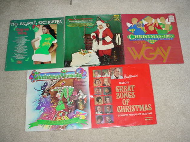 christmas music - lot of 5 sealed lp records