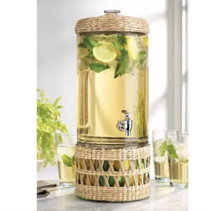 Rattan Beverage Dispenser