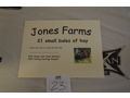 Jones farms 21 small bales of hay 