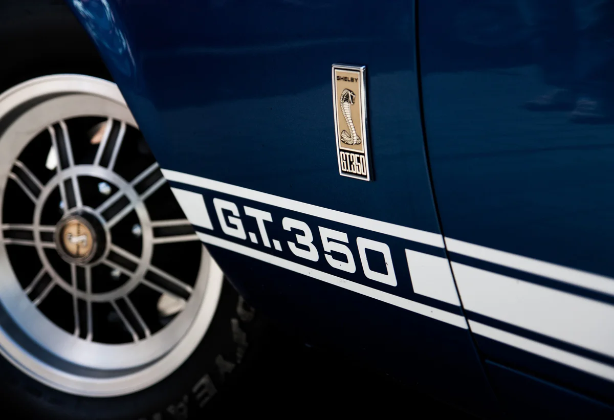 Historic Shelby performance cars displayed at the Shelby Heritage Center