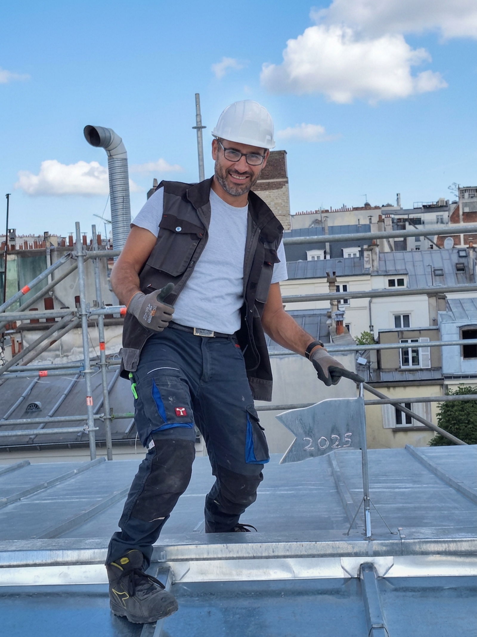 Réfection d'une couverture en zinc à Paris