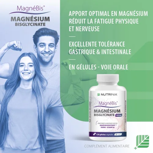 Magnésium Bisglycinate MagnéBis® - Fatigue & Stress