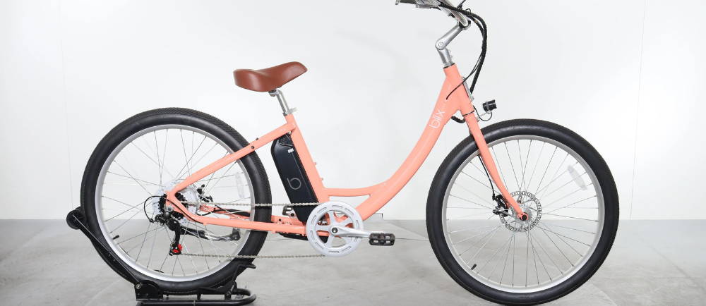 Blix Sol X electric bike in peach
