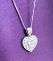 Diamond heart pendant 1.35 carats