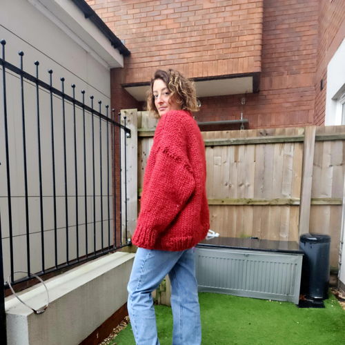 Giant Love Heart Sweater - Knitting Pattern