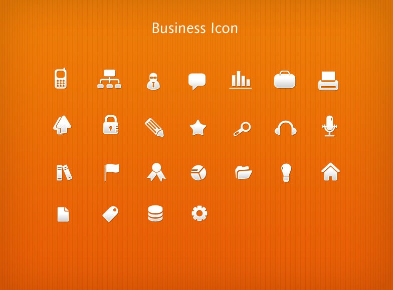 Business Icons - премиум иконки для Фотошоп в PSD