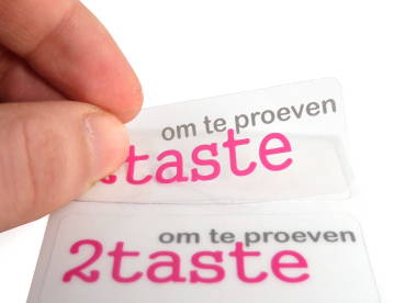 Transparante stickers