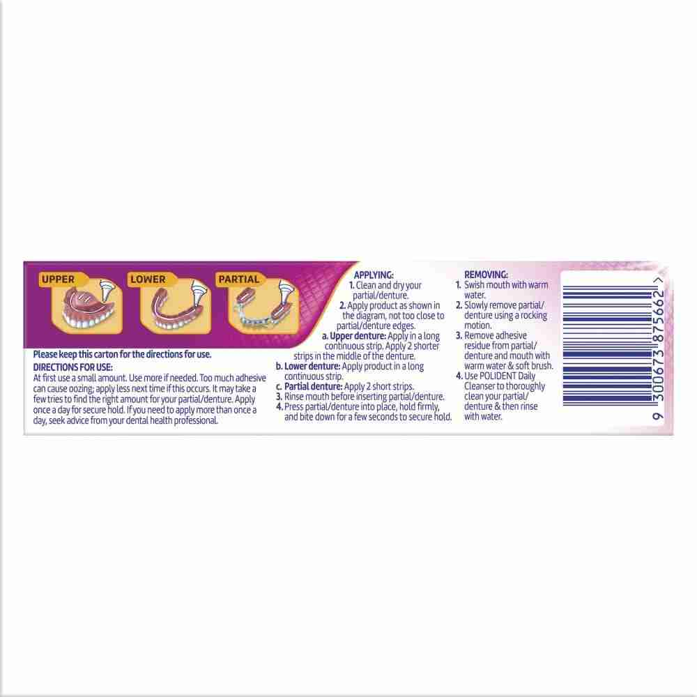 Polident Max Hold + Comfort Partial & Denture Adhesive 40 g - Image 3