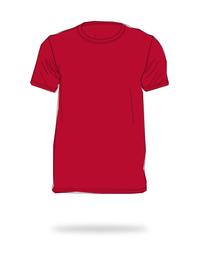 red 100% cotton round neck shirts sj clothing manila philippines