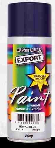 Aussie Export Spray Paint Royal Blue Export 250Gm