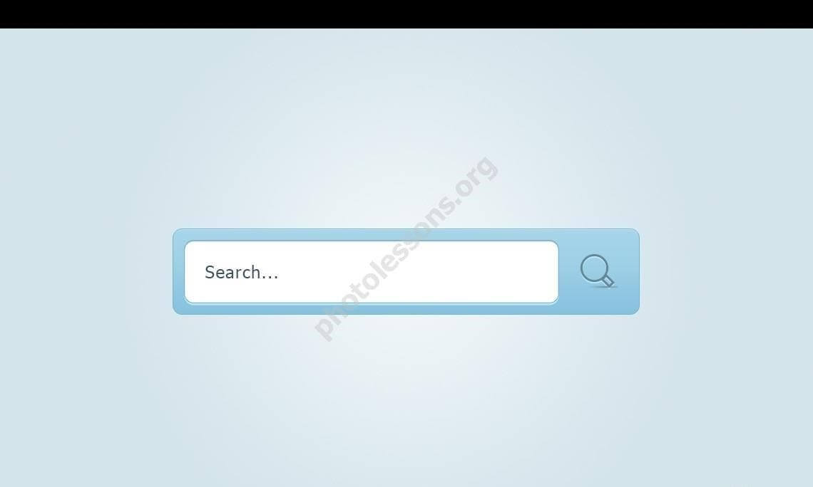 Элемент поиска для Фотошоп - скачать исходник .PSD