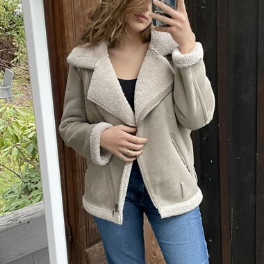 Cream Zara jacket