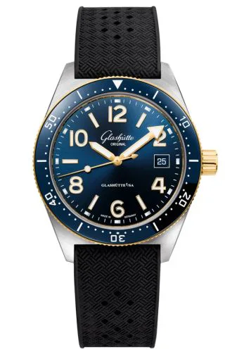 SeaQ Date Stainless Steel / Blue / Rubber - Folding