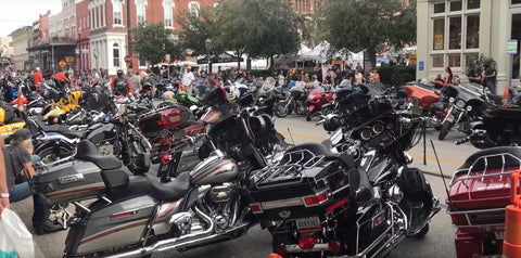 Motorcyclists at Galveston Lone Star Biker Rally