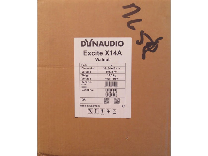 Dynaudio Excite X14A New, Active Pair in Walnut Veneer