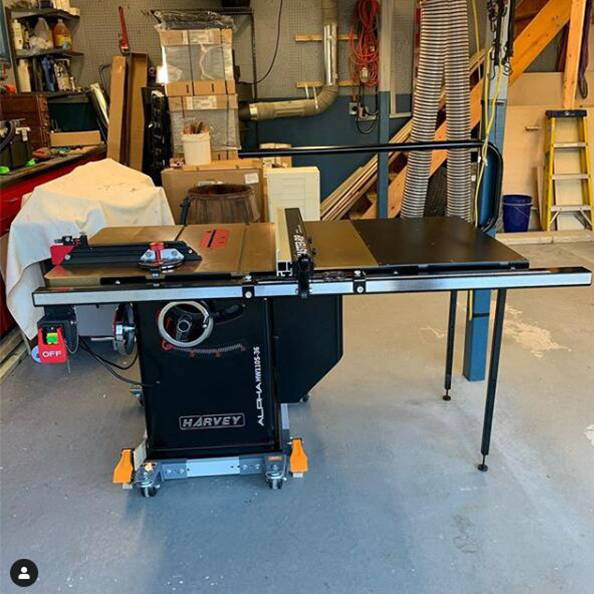 ALPHA HW110S-36P&52P 10 4HP Dovetail Cabinet Table Saw – Harvey Woodworking