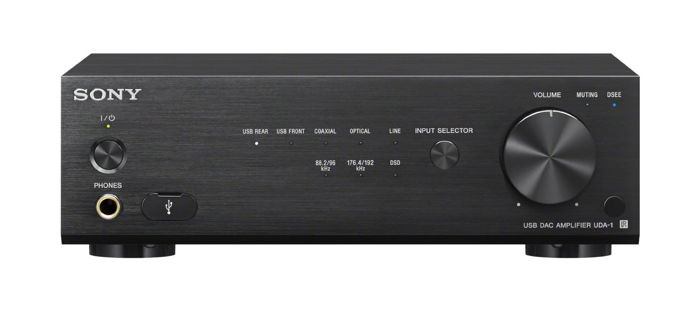 Sony UDA-1B DSD DAC and Integrated Amplifier. Black