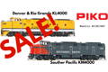 Sale on PIKO KM4000 and D&RGW Models