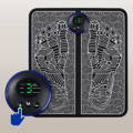 EMS Foot Massager Mat -Foot Massager Pad for Pain Plantar Relief, Muscle Relaxation, Foldable Legs & Feet Massager Pad with 8 Modes, 19 Levels