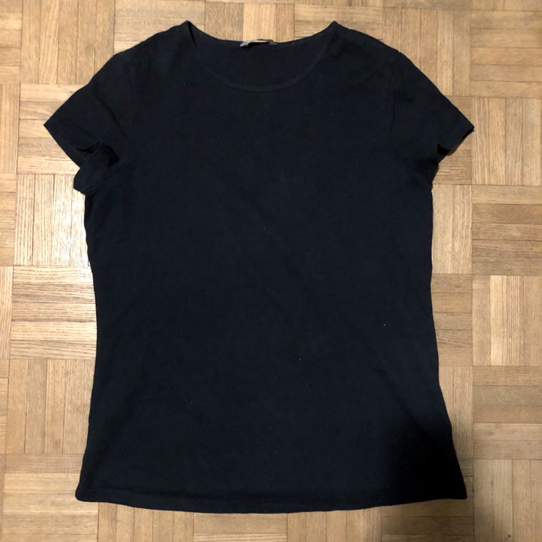 Baumwoll Tshirt schwarz