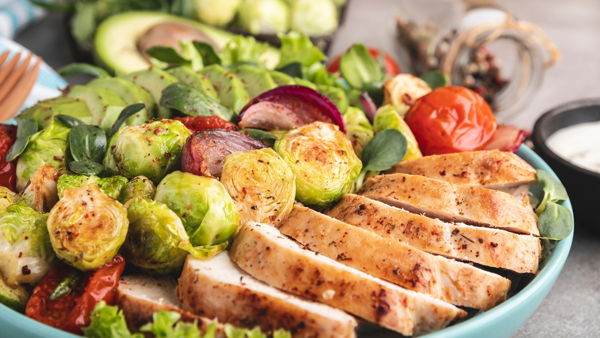 Photo of Simplicity Garlic Herb Butter Chicken with Brussels Hash  