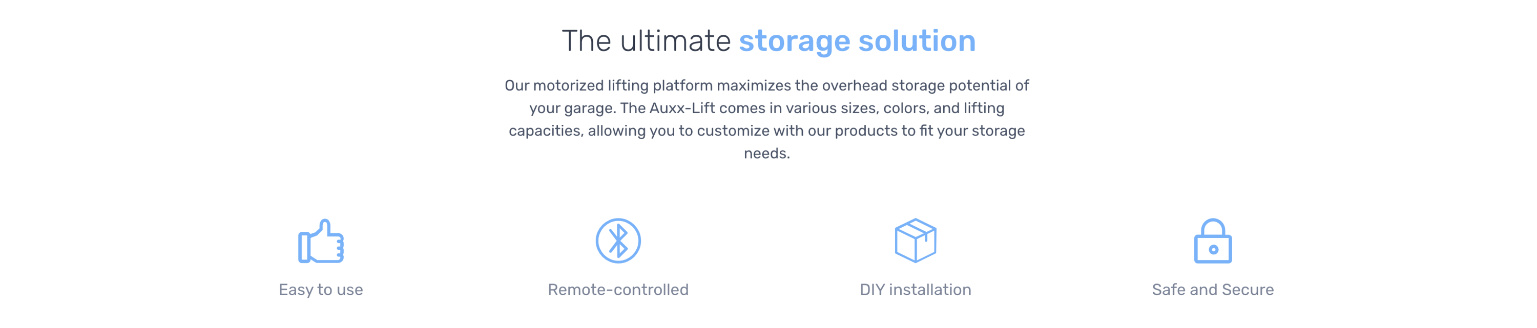 Auxx Lift The Ultimate Storage Lift Solution