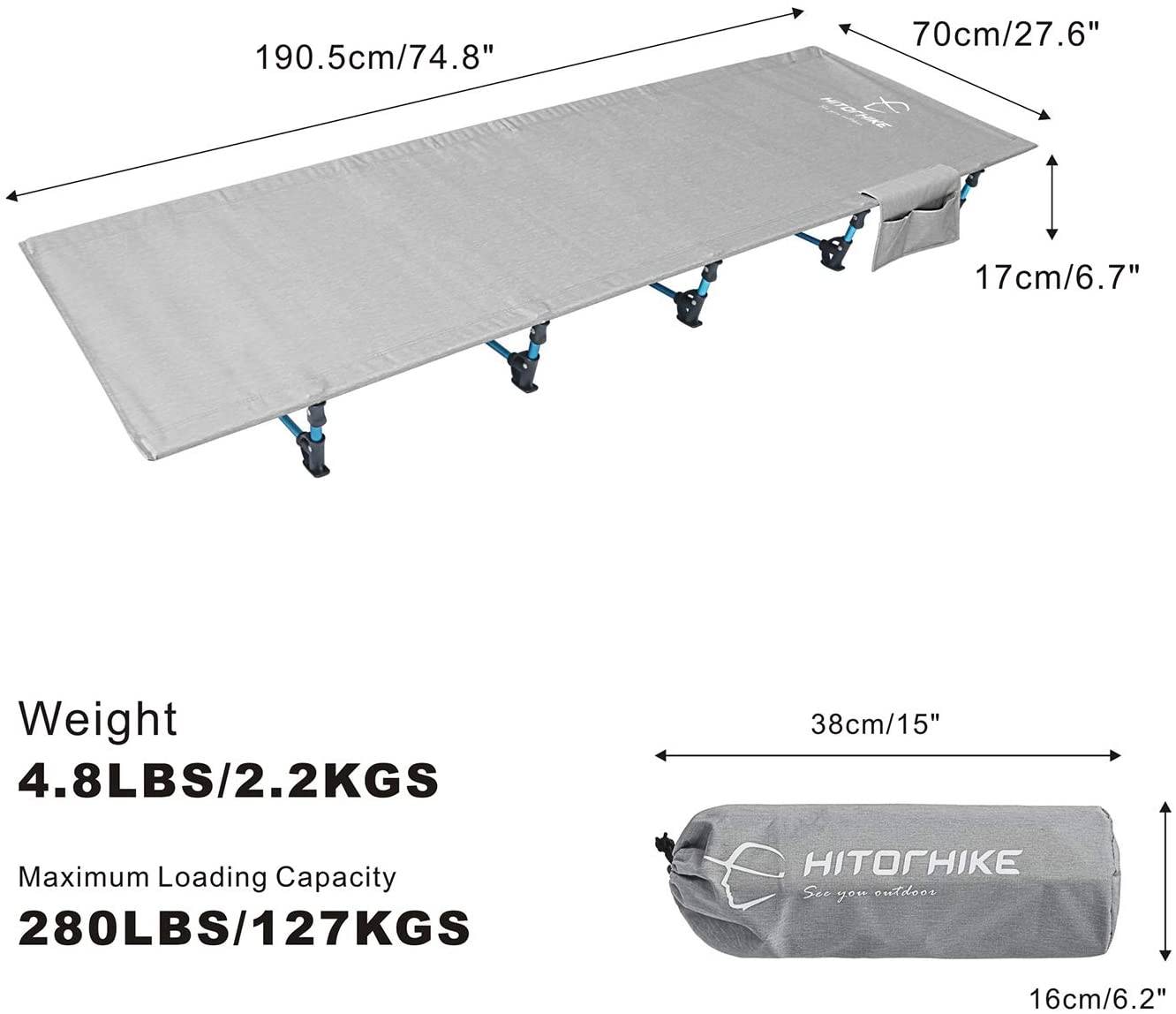 Hitorhike ultralight cot, Hiking cot, camping cot, overland camping cotHitorhike ultralight cot, Hiking cot, camping cot, overland camping cot, Portable Cot, lightweight Cot